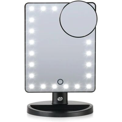 Oglindă Machiaj Rio 24 LED Luminile Atingere Reglabil 180° cu 1x & 10x Mărire - Oglindă Machiaj Oglindă Machiaj Rio 24 LED Luminile Atingere Reglabil 180° cu 1x & 10x Mărire - Oglindă Machiaj