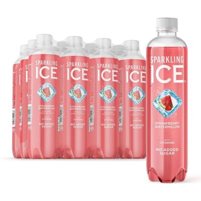 Sparkling Ice - Strawberry Watermelon - 500ml - Sparkling Water Sparkling Ice - Strawberry Watermelon - 500ml - Sparkling Water