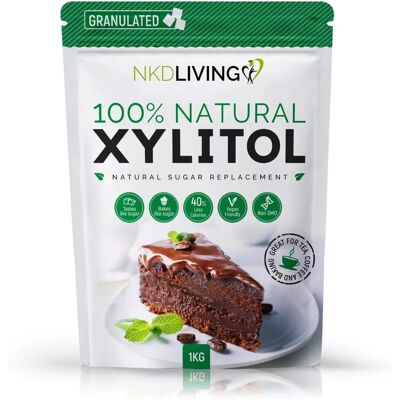 NKD Living XYLITOL 1 Kg Natural Sugar Substitute - Sugar Alternative NKD Living XYLITOL 1 Kg Natural Sugar Substitute - Sugar Alternative
