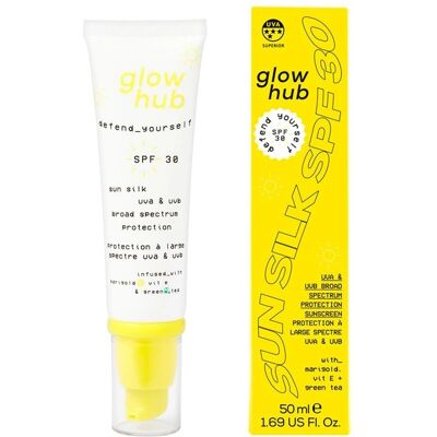 Glow Hub Sun Silk Face Cream SPF30 50ml Glow Hub Sun Silk Face Cream SPF30 50ml