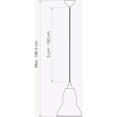 Anglepoise 1227 Midi Lampe Suspendue - Plafonnier Anglepoise 1227 Midi Lampe Suspendue - Plafonnier