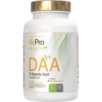 Life Pro Nutrition Essentials DAA - Ácido D-Aspártico 750 mg - Suplemento dietético Life Pro Nutrition Essentials DAA - Ácido D-Aspártico 750 mg - Suplemento dietético