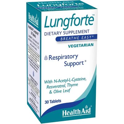 HealthAid LungForte - Δισκία για την υγεία των πνευμόνων HealthAid LungForte - Δισκία για την υγεία των πνευμόνων