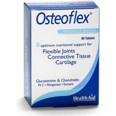 Health Aid Osteoflex - Supporto articolare con glucosamina, condroitina, curcuma - 90 compresse Health Aid Osteoflex - Supporto articolare con glucosamina, condroitina, curcuma - 90 compresse