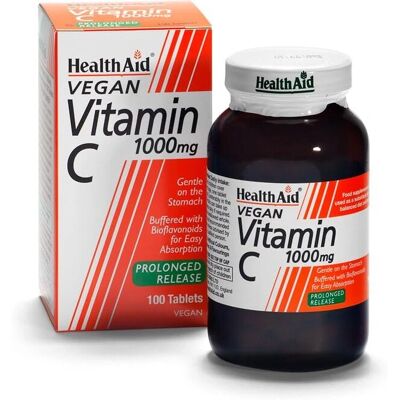 Health Aid Vitamin C 1000mg - Verzögerte Freisetzung - Vitaminpräparat Health Aid Vitamin C 1000mg - Verzögerte Freisetzung - Vitaminpräparat