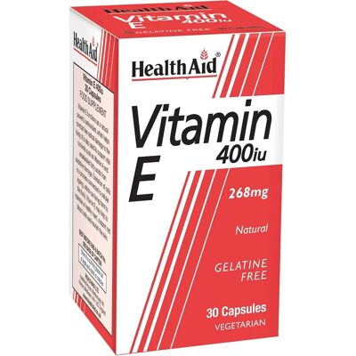 Health Aid Vitamin E 400iu Natürliche Vegicaps - Vitamin E Ergänzung Health Aid Vitamin E 400iu Natürliche Vegicaps - Vitamin E Ergänzung
