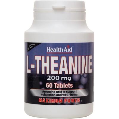 HealthAid L-Theanine 200mg Tabletten - Nahrungsergänzungsmittel HealthAid L-Theanine 200mg Tabletten - Nahrungsergänzungsmittel