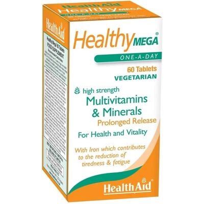 HealthAid Healthy Mega - Verzögerte Freisetzung - 60 Tabletten HealthAid Healthy Mega - Verzögerte Freisetzung - 60 Tabletten