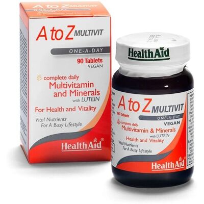 Healthaid A a Z Tabletas Multivitamínicas (90 pcs) Healthaid A a Z Tabletas Multivitamínicas (90 pcs)