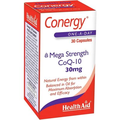 Health Aid Conergy CoQ-10 30mg - Herzunterstützung Health Aid Conergy CoQ-10 30mg - Herzunterstützung
