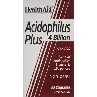 HealthAid Acidophilus Plus 4 Milliarden - Probiotische Kapseln HealthAid Acidophilus Plus 4 Milliarden - Probiotische Kapseln