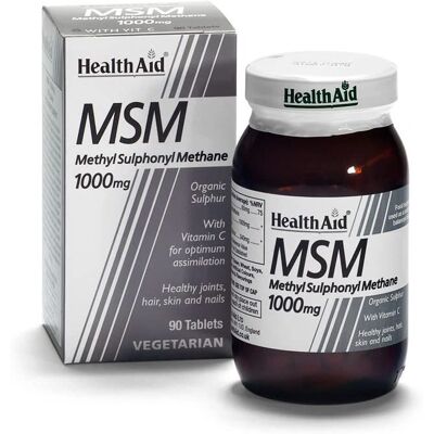 Health Aid MSM 1000mg Tablets - Dietary Supplement Health Aid MSM 1000mg Tablets - Dietary Supplement