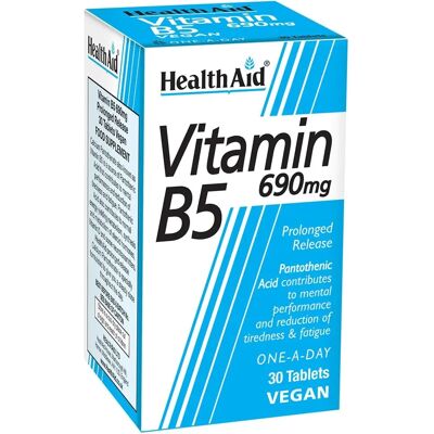 HealthAid Calcium Pantothenate 690mg - Vitamin B5 - Unterstützt Energie & Stress HealthAid Calcium Pantothenate 690mg - Vitamin B5 - Unterstützt Energie & Stress