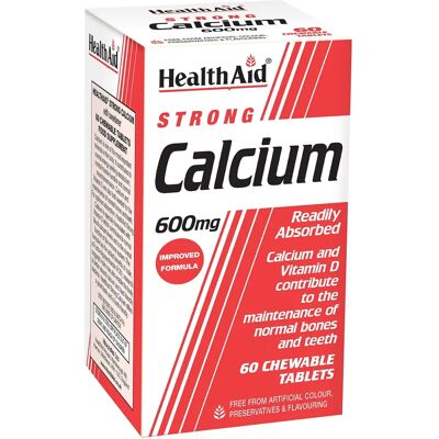 Healthaid Strong Calcium 600mg Chewables (60 pcs) Healthaid Strong Calcium 600mg Chewables (60 pcs)
