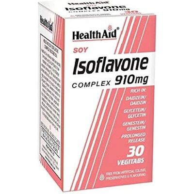 Health Aid HealthAid Soya Isoflavone Complex 910mg Tablets - Supplement Health Aid HealthAid Soya Isoflavone Complex 910mg Tablets - Supplement