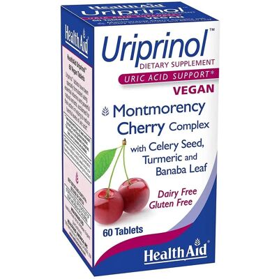 Health Aid Uriprinol 60 Tabletten - Nahrungsergänzung für Harnsäure & Gelenke Health Aid Uriprinol 60 Tabletten - Nahrungsergänzung für Harnsäure & Gelenke