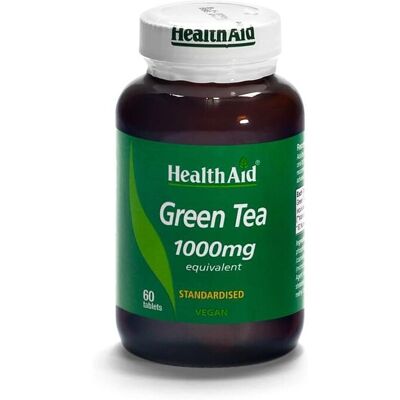 Health Aid Grüner Tee Extrakt 1000mg - Vegetarisch, Hypoallergen - Nahrungsergänzung Health Aid Grüner Tee Extrakt 1000mg - Vegetarisch, Hypoallergen - Nahrungsergänzung