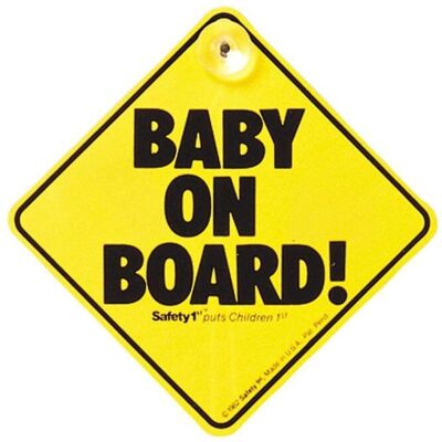 Safety 1st Baby on Board Ventosa - Znak samochodowy Safety 1st Baby on Board Ventosa - Znak samochodowy