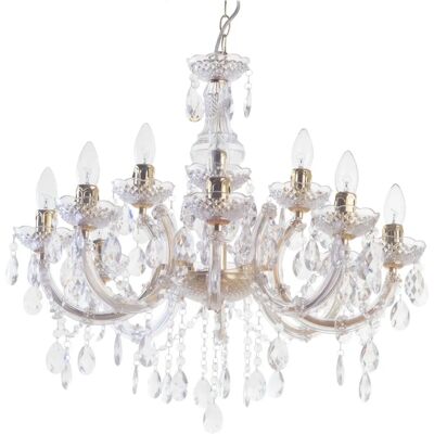 Litecraft Marie Therese Chandelier - Gold - 12-arm - Crystal effect Litecraft Marie Therese Chandelier - Gold - 12-arm - Crystal effect