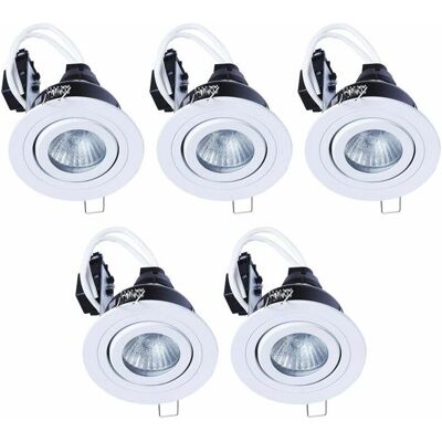 Litecraft - Recessed Downlight - Tiltable - White - Downlight Litecraft - Recessed Downlight - Tiltable - White - Downlight