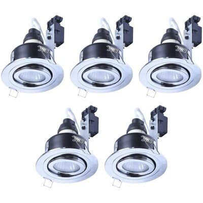 Litecraft - Recessed Downlight - Tiltable Chrome - IP65 Litecraft - Recessed Downlight - Tiltable Chrome - IP65