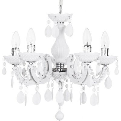 Litecraft Marie Therese - 5-arm - White - Chandelier Litecraft Marie Therese - 5-arm - White - Chandelier