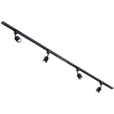 Litecraft - 2M Kitchen Track Light - Black - Track lighting Litecraft - 2M Kitchen Track Light - Black - Track lighting