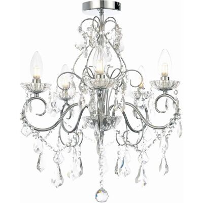 Forum Lighting Vela 5 Light Bathroom Chandelier - Bathroom Lighting Forum Lighting Vela 5 Light Bathroom Chandelier - Bathroom Lighting