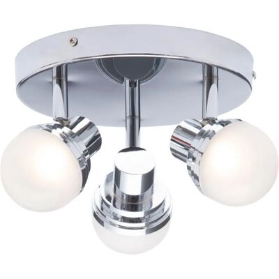 Forum Lighting Milan 3 Light LED Bathroom Spotlight - Polished Chrome Forum Lighting Milan 3 Light LED Bathroom Spotlight - Polished Chrome