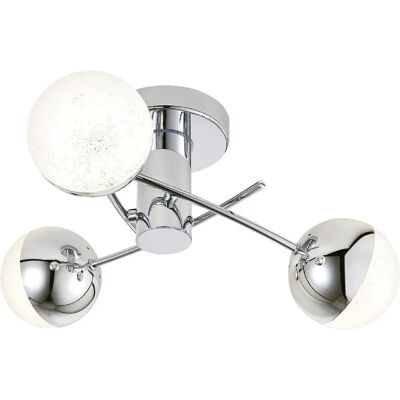 Forum Lighting Rhodes 3-Arm LED Bathroom Ceiling Light - Chrome Forum Lighting Rhodes 3-Arm LED Bathroom Ceiling Light - Chrome