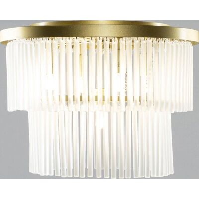 BHS Lighting Aubrey 5 Light Flush Ceiling Fitting - Satin Brass BHS Lighting Aubrey 5 Light Flush Ceiling Fitting - Satin Brass
