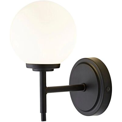 Forum Porto Bathroom Wall Lamp Matt Black - IP44 Forum Porto Bathroom Wall Lamp Matt Black - IP44