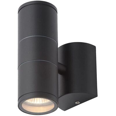 Forum Islay Black Outdoor Up Down Wall Lamp - Wall Light Forum Islay Black Outdoor Up Down Wall Lamp - Wall Light