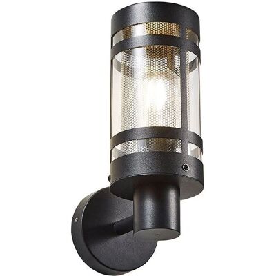 Forum Gada Outdoor Wall Light - Black & Steel Finish - IP44 Forum Gada Outdoor Wall Light - Black & Steel Finish - IP44