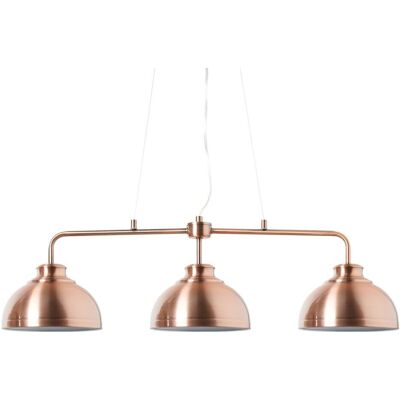 Litecraft Brooklyn Ceiling Pendant - Industrial 3 Light Rose Gold Litecraft Brooklyn Ceiling Pendant - Industrial 3 Light Rose Gold