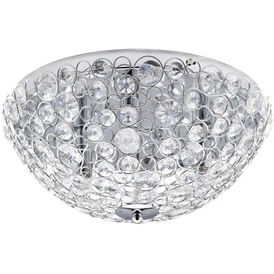 Litecraft - Ovii - Polished Chrome - IP44 - Ceiling Light Litecraft - Ovii - Polished Chrome - IP44 - Ceiling Light