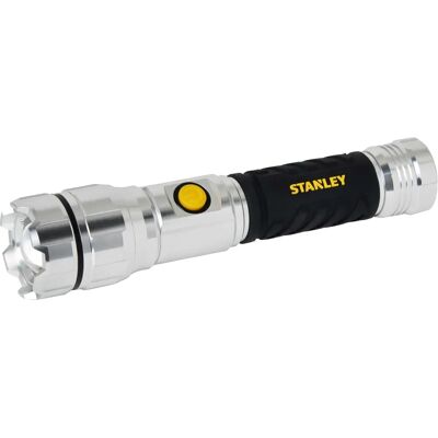 Stanley Rechargeable Silver 600lm Aluminium Torch - Emergency Lighting Stanley Rechargeable Silver 600lm Aluminium Torch - Emergency Lighting
