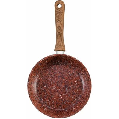 JML Copper Stone Frying Pan Non-Stick & Hard Wearing with Wood Effect Handle - Frying Pan JML Copper Stone Frying Pan Non-Stick & Hard Wearing with Wood Effect Handle - Frying Pan