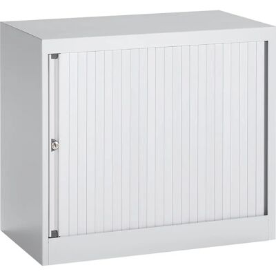 Armoire en acier gris clair BISLEY - Armoire de rangement - Publicité Armoire en acier gris clair BISLEY - Armoire de rangement - Publicité