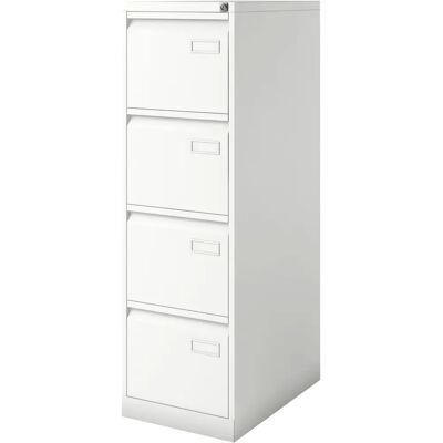 Bisley Light Hängeregistraturschrank - Verkehrsweiß, 4 Schubladen, 41,3x62,2x132,1 cm Bisley Light Hängeregistraturschrank - Verkehrsweiß, 4 Schubladen, 41,3x62,2x132,1 cm