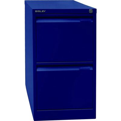 Armoire à dossiers suspendus BISLEY Oxfordblue 2 tiroirs - Rangement de bureau - Publicité Armoire à dossiers suspendus BISLEY Oxfordblue 2 tiroirs - Rangement de bureau - Publicité