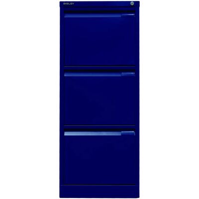 BISLEY Stahl abschließbarer Aktenschrank oxfordblau BISLEY Stahl abschließbarer Aktenschrank oxfordblau