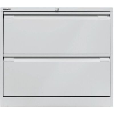 Bisley Hangmappenkast Lichtgrijs 2 Lades - Archiefkast Bisley Hangmappenkast Lichtgrijs 2 Lades - Archiefkast