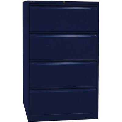 BISLEY Kantoorarchiefkast - Oxford Blauw - 4 Ladesysteem BISLEY Kantoorarchiefkast - Oxford Blauw - 4 Ladesysteem