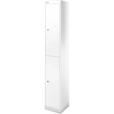 Bisley Spind verkehrsweiß CLK122696 - 2 Schließfächer, 30,5x30,5x180,2cm Bisley Spind verkehrsweiß CLK122696 - 2 Schließfächer, 30,5x30,5x180,2cm