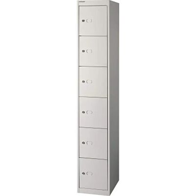 Armoire à casiers BISLEY - 6 Compartiments Blancs - Rangement Personnel - Publicité Armoire à casiers BISLEY - 6 Compartiments Blancs - Rangement Personnel - Publicité