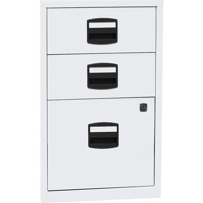 Armoire de rangement BISLEY PFA - 2 tiroirs & fichiers suspendus - Blanc - Publicité Armoire de rangement BISLEY PFA - 2 tiroirs & fichiers suspendus - Blanc - Publicité