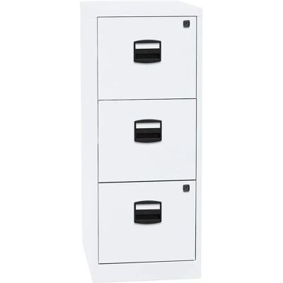 BISLEY Stahlarchivschrank - 3 Schubladen, Weiß, Modell PFA 3 BISLEY Stahlarchivschrank - 3 Schubladen, Weiß, Modell PFA 3