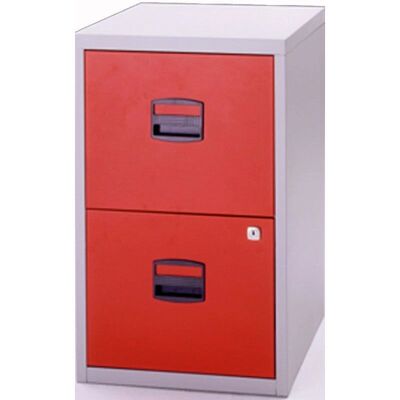 BISLEY PFA 2 Lichtgrau / Kardinalrot Hängeregistraturschrank - Aktenschrank BISLEY PFA 2 Lichtgrau / Kardinalrot Hängeregistraturschrank - Aktenschrank
