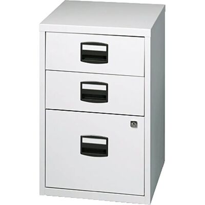 BISLEY PFA Schrank - Hellgrau - 2 Schubladen, 1 Hängeregister, Schloss BISLEY PFA Schrank - Hellgrau - 2 Schubladen, 1 Hängeregister, Schloss